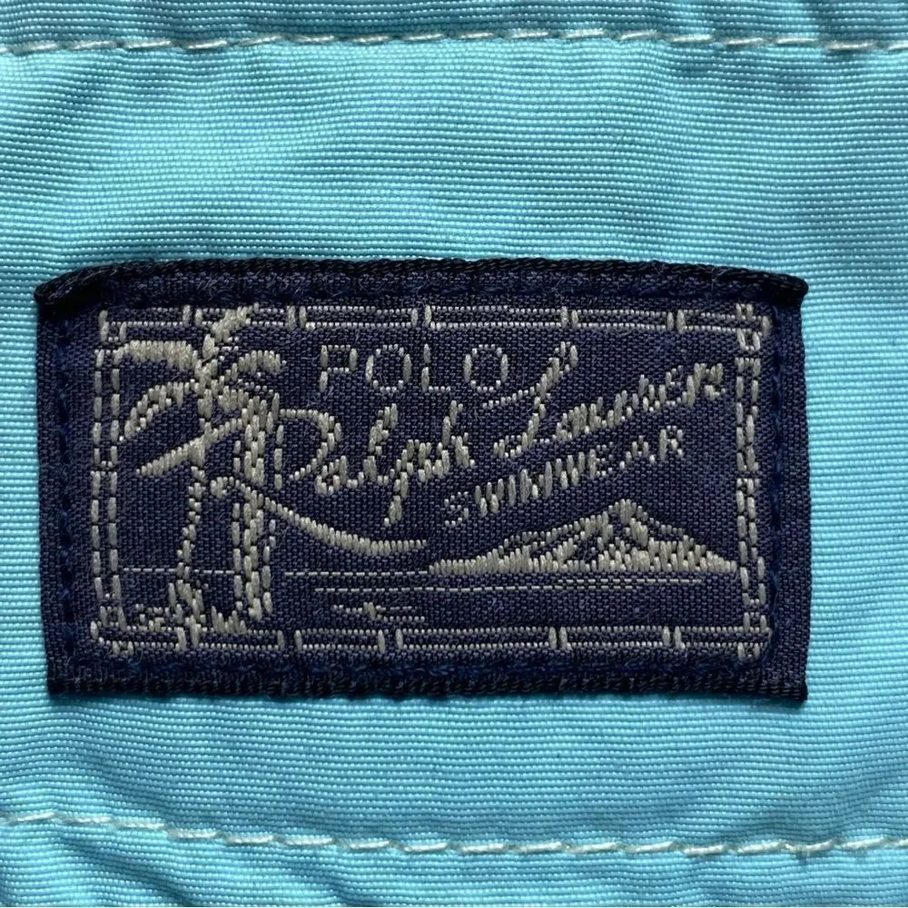 Polo Ralph Lauren Light Blue Nylon Swim Trunks Size XL